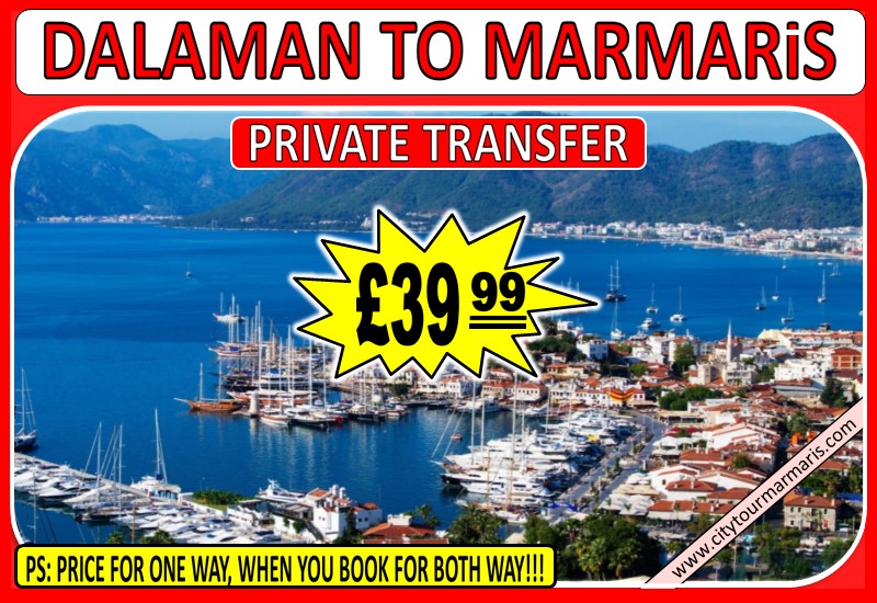 How long is transfer time from Dalaman Airport to Marmaris